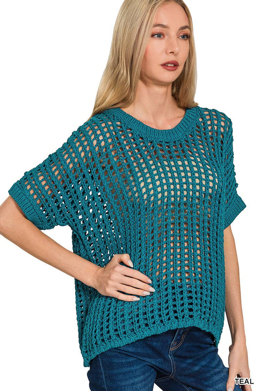 Seaside Breeze Crochet Sweater