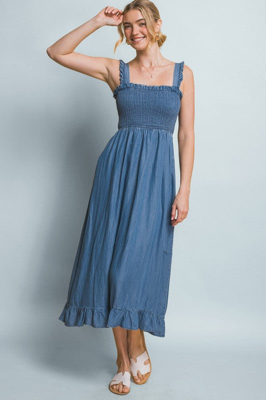 Denim Midi Dress