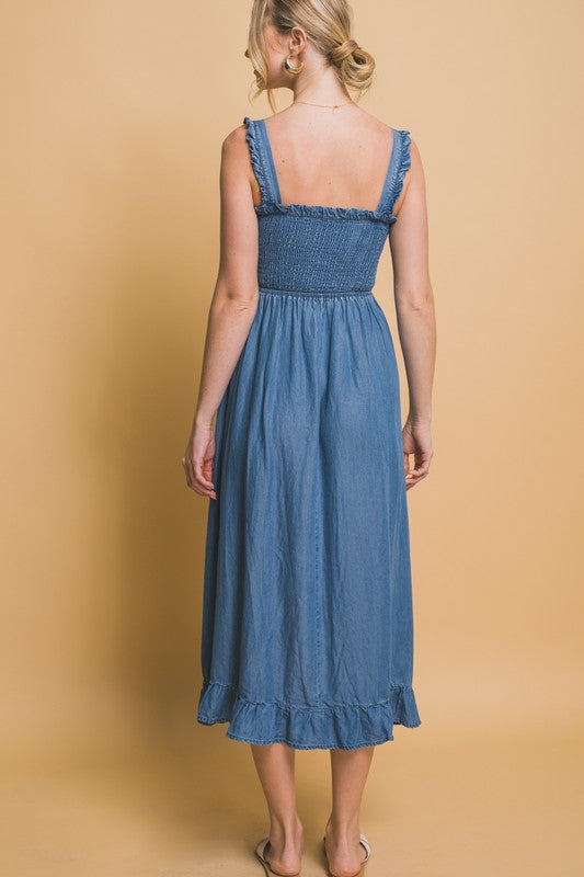 Denim Midi Dress