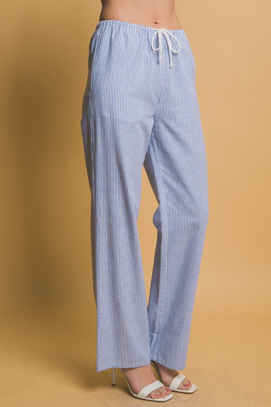 Striped Linen Pants