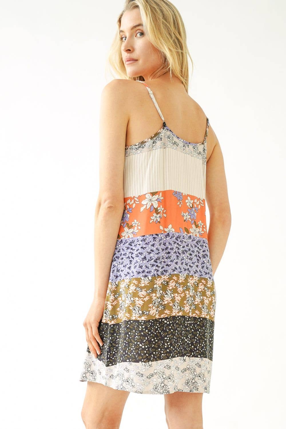 Summer Mixed Print Dress