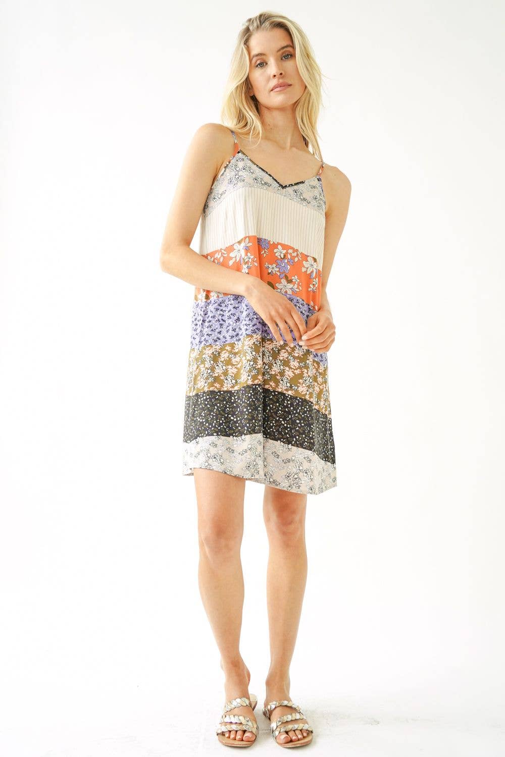 Summer Mixed Print Dress