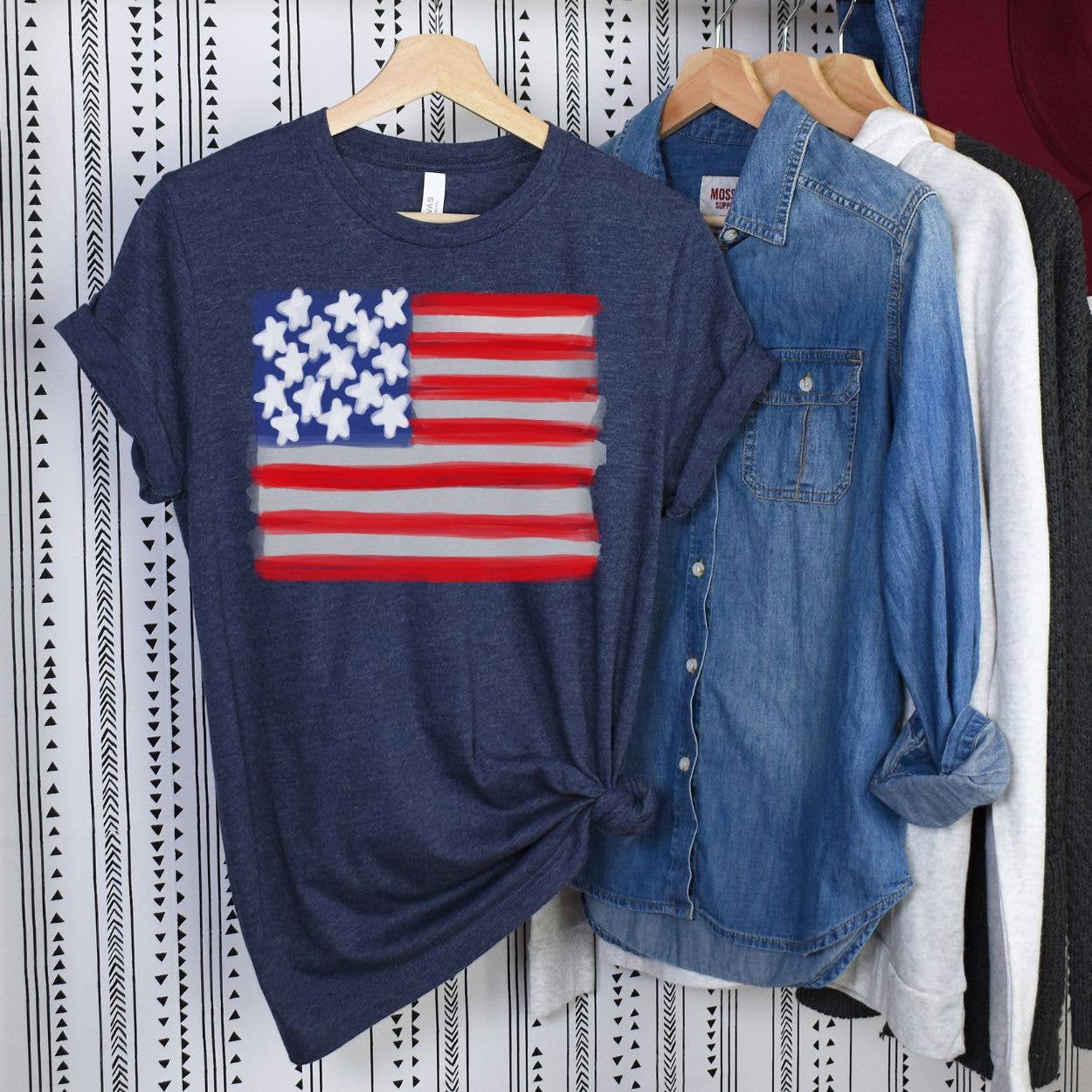 Watercolor Flag Graphic Tee