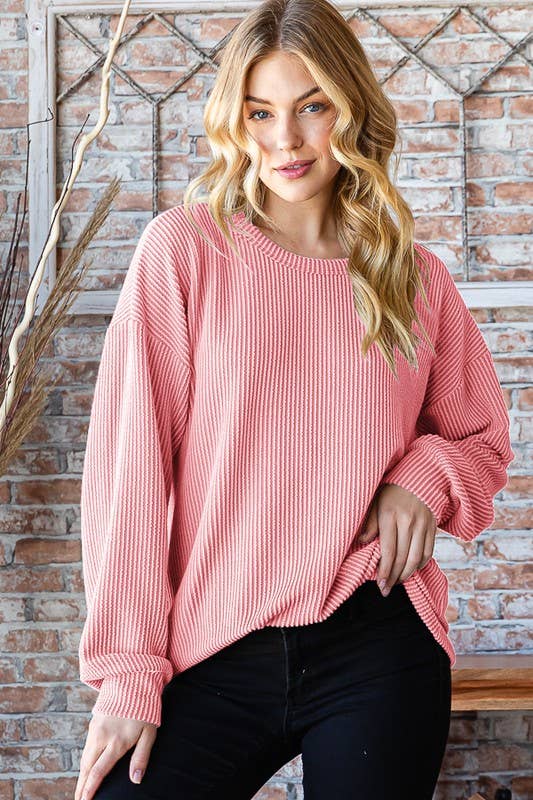 Curvy Urban Ribbed Top