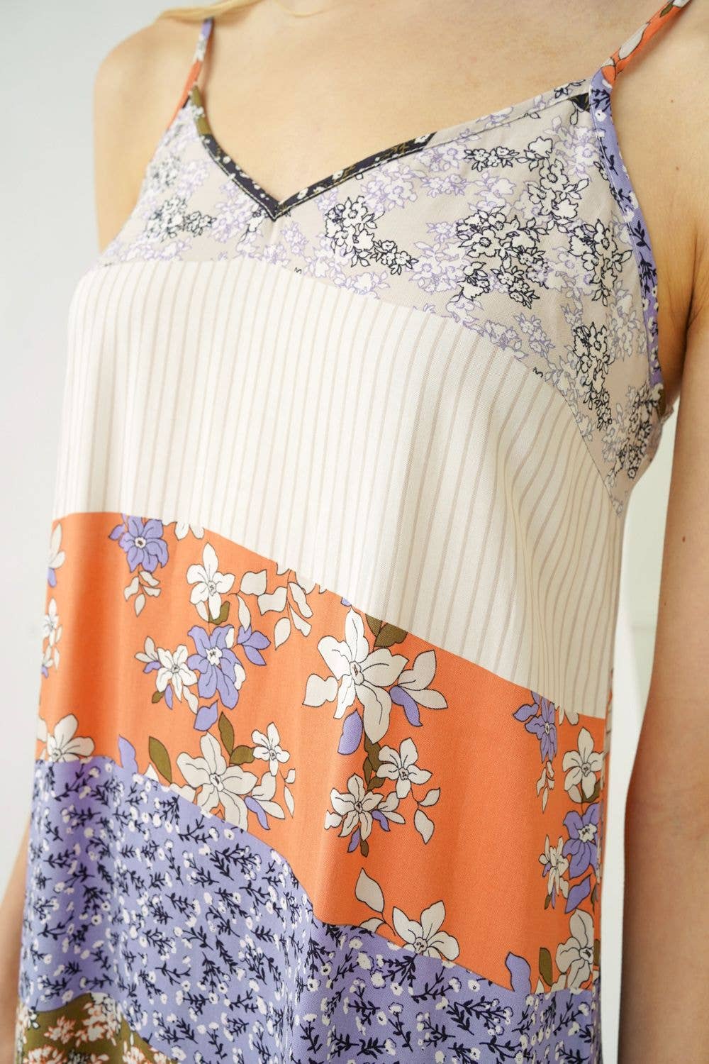 Summer Mixed Print Dress