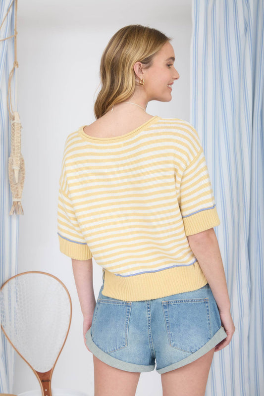 Butter Me Up Stripe Sweater