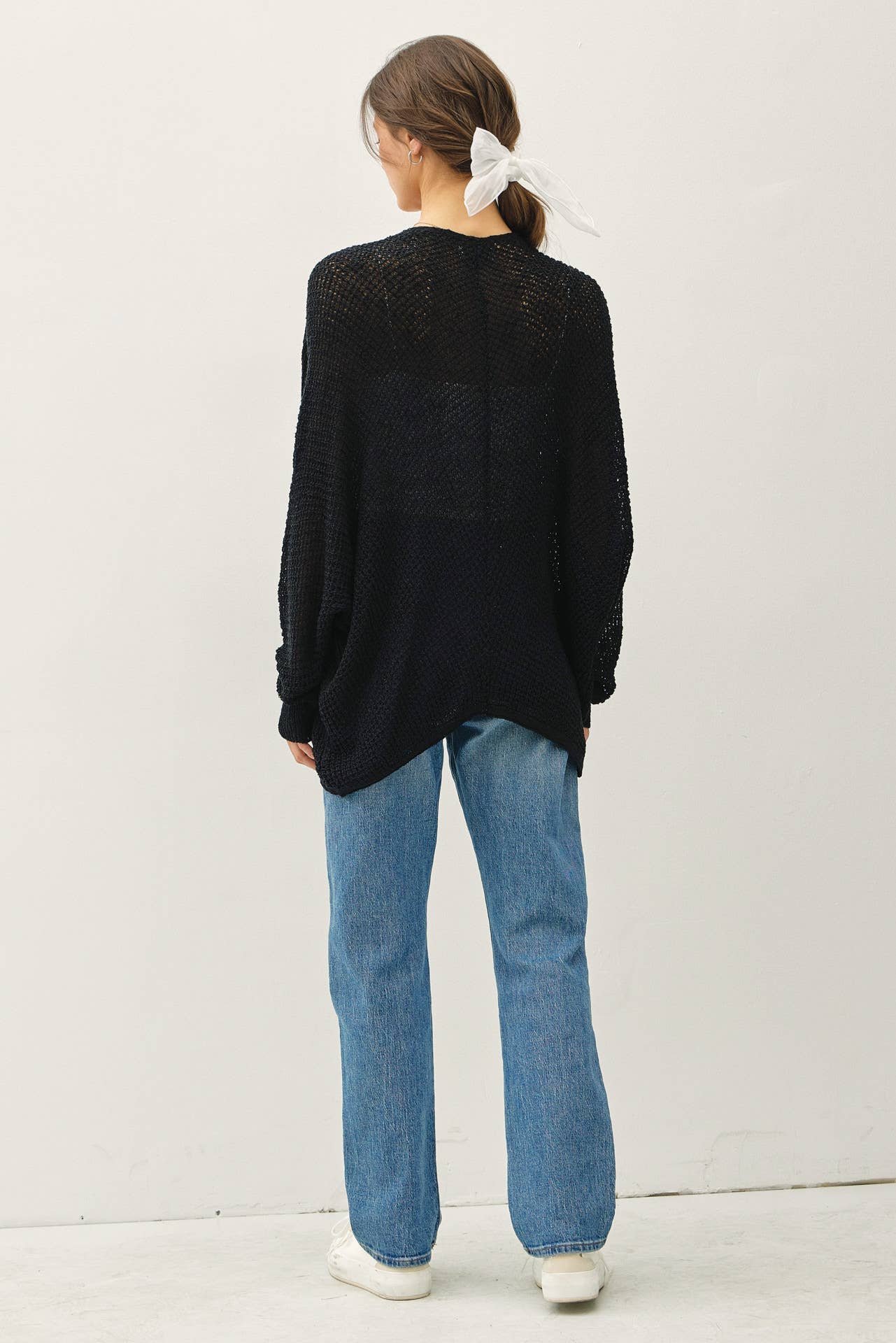 Dolman Sleeve Open Front Cardigan