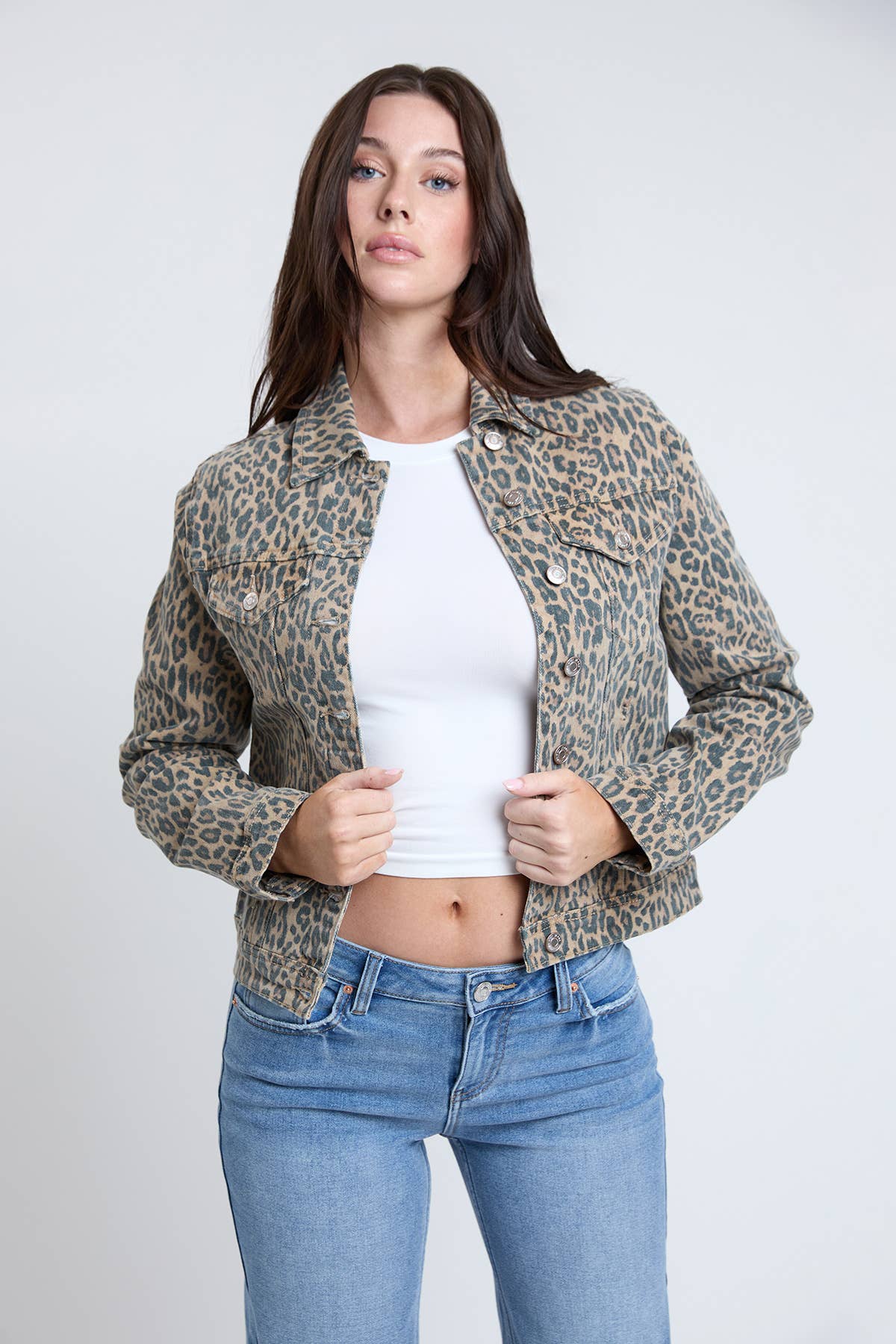 Cheetah Denim Jacket