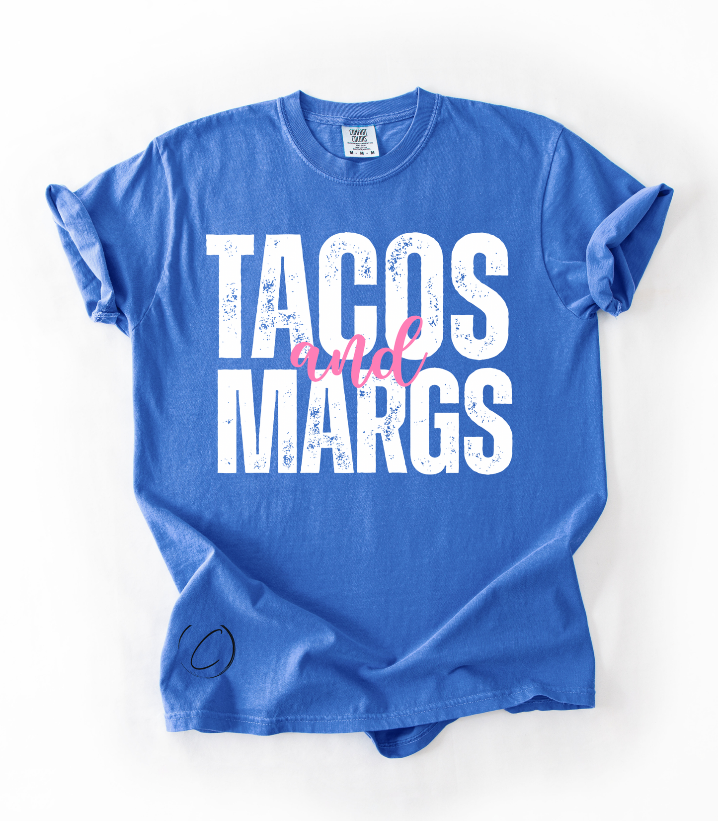 Tacos & Margs Neon Blue Tee