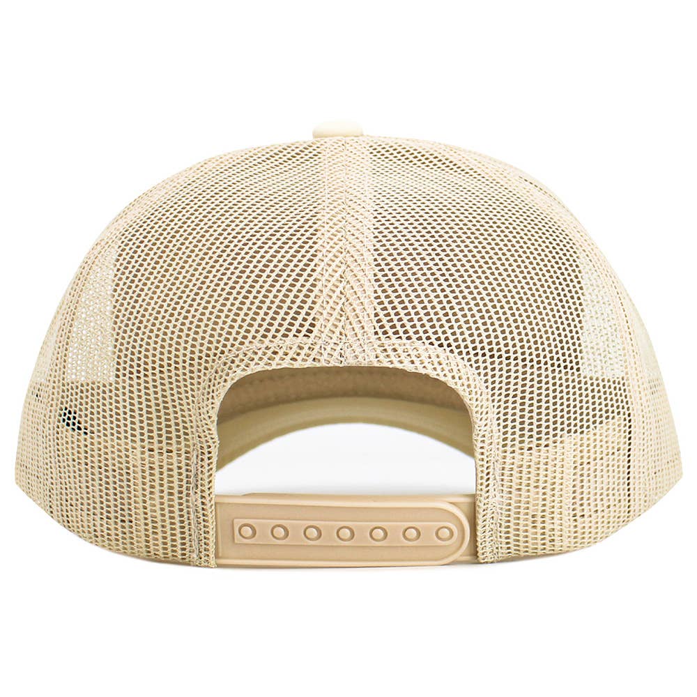 Beach Bum Embroidered Mesh Back Trucker Hat