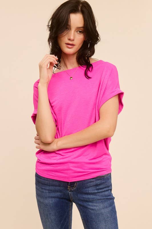 Relaxed Dolman Sleeve Top