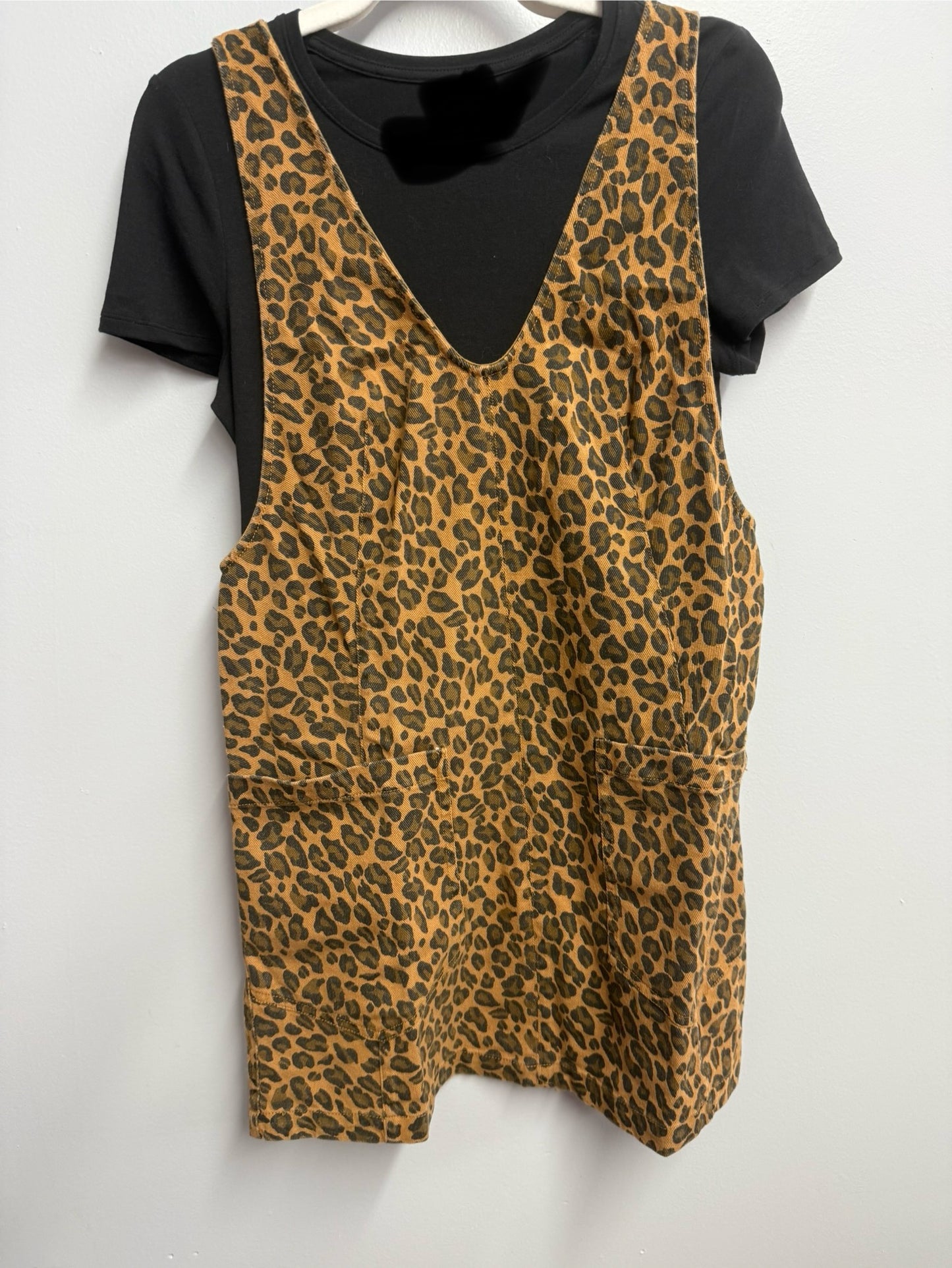 Leopard Denim Skirtall