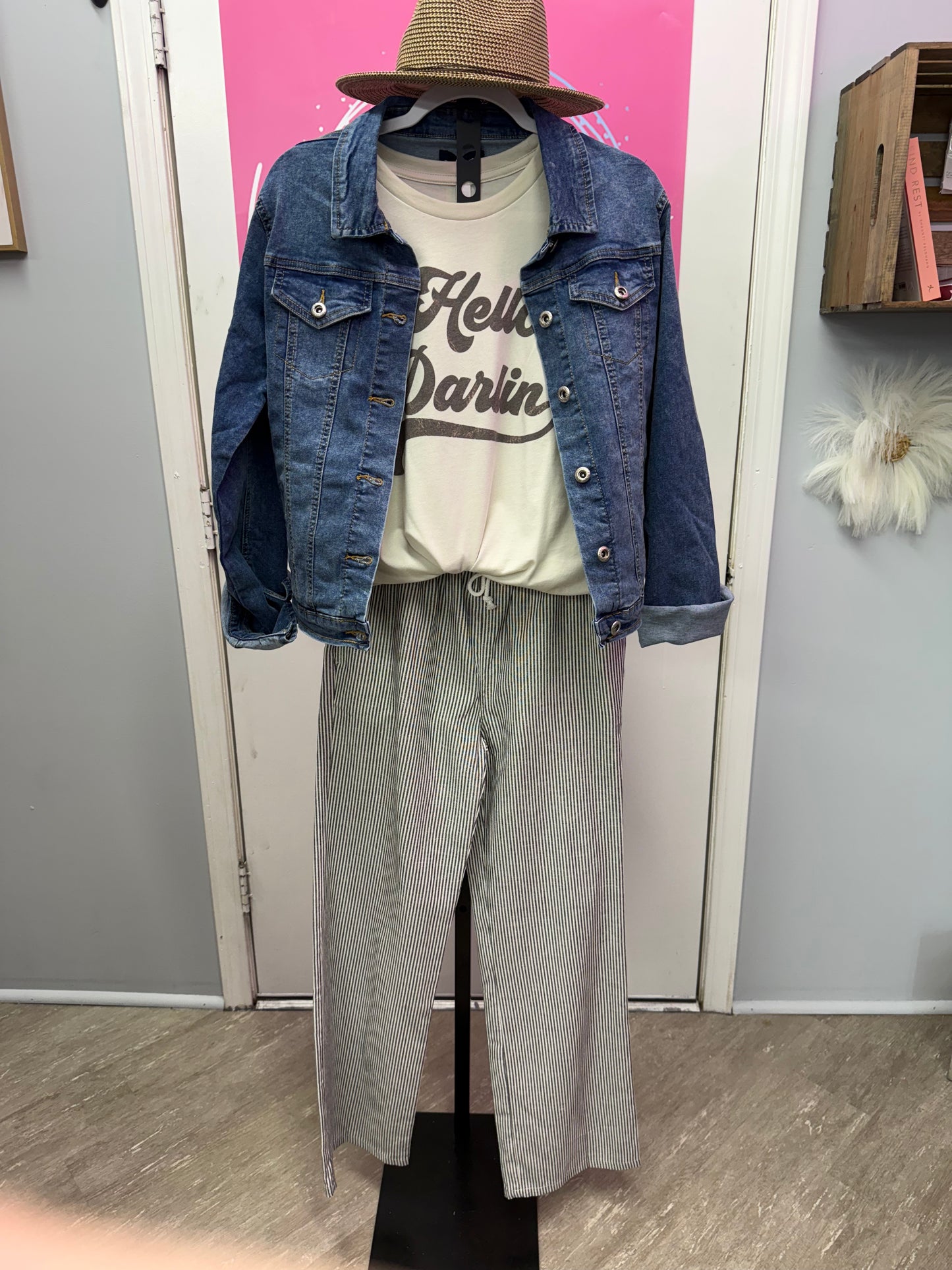 Striped Linen Pants