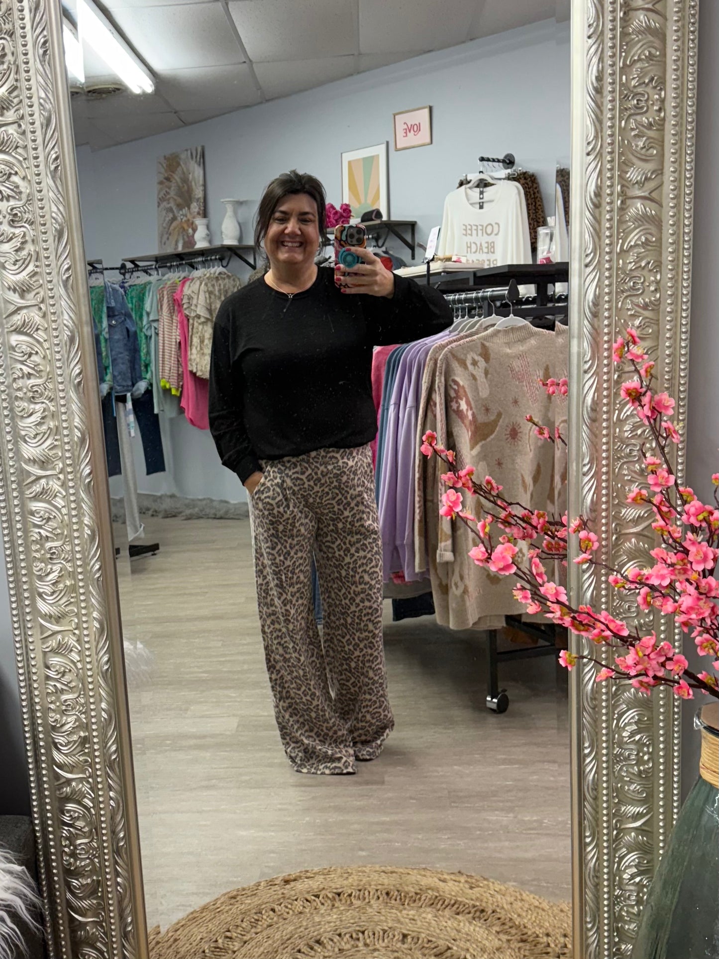 Leopard lounge pant