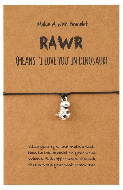 RAWR Dino Make a Wish Bracelet
