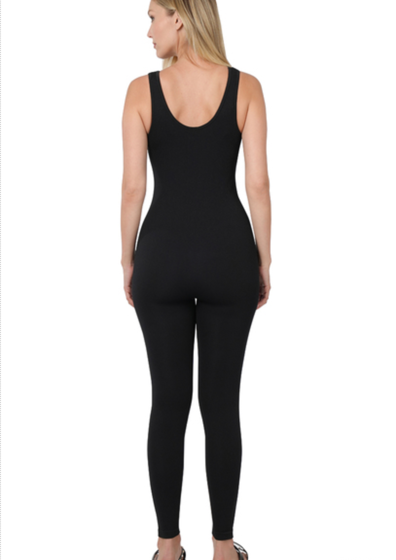Ribbed Full Length Bodysuit