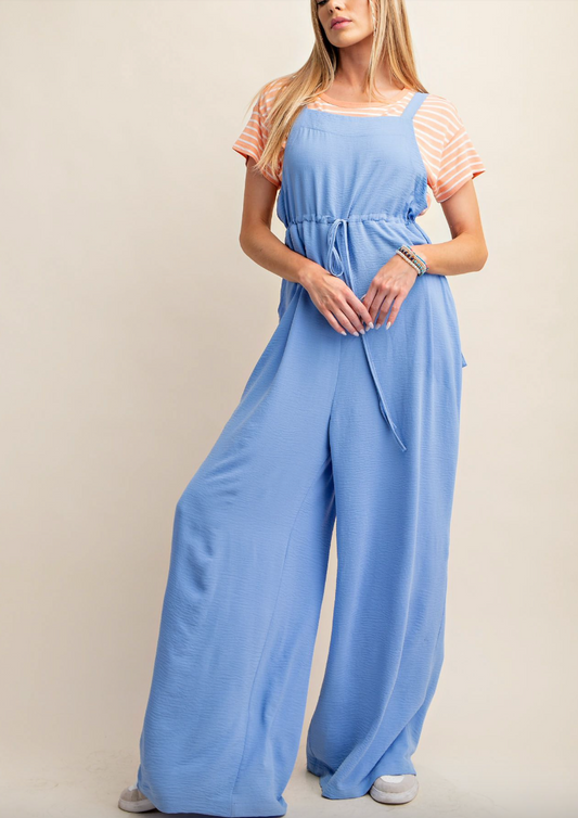 Periwinkle Overalls with Back Detail