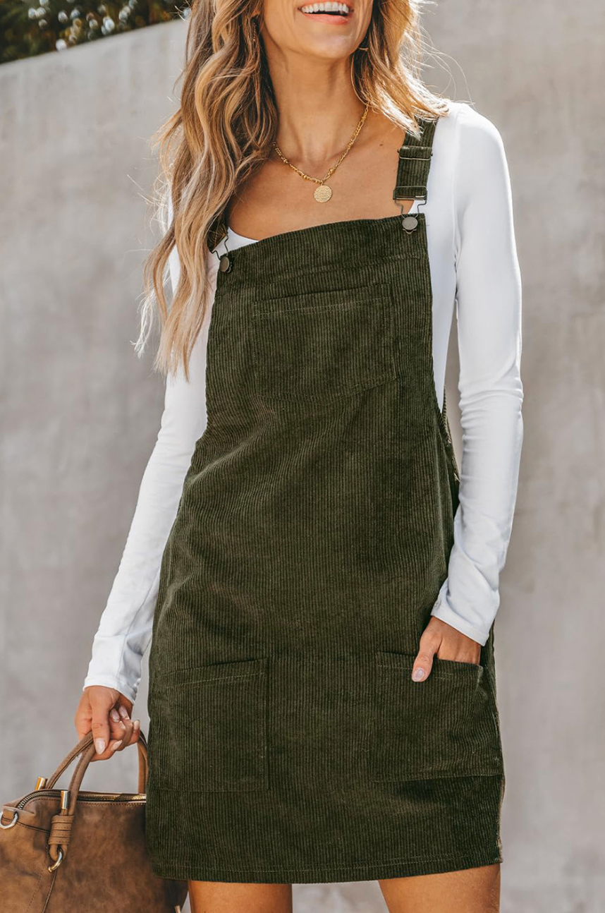 Cordouroy Overall Skirt