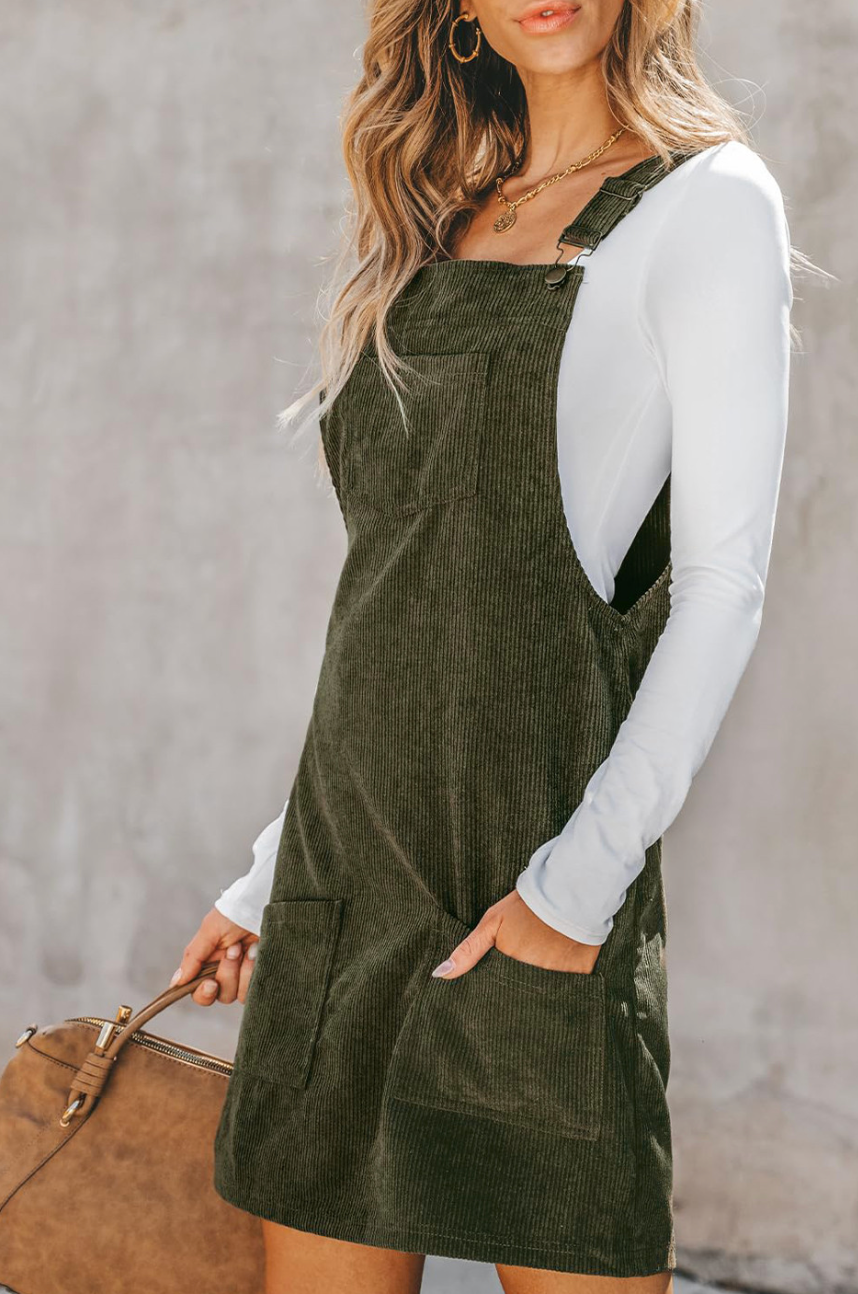 Cordouroy Overall Skirt