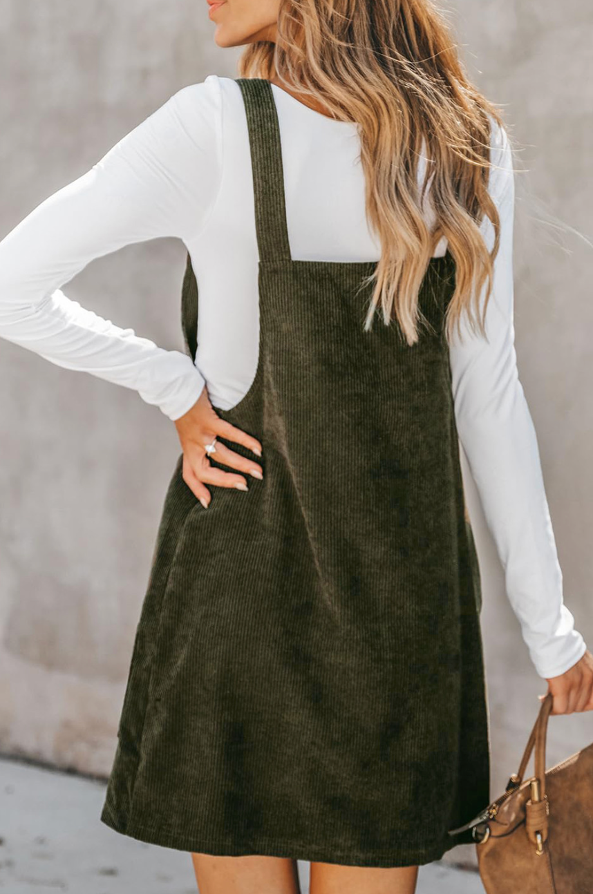 Cordouroy Overall Skirt