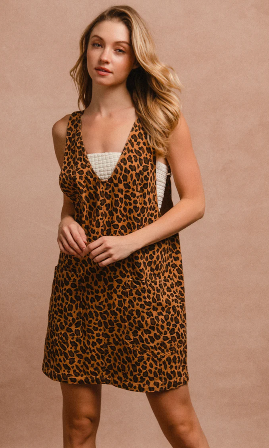 Leopard Denim Skirtall