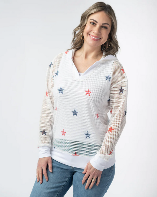 American Stars Mesh Hoodie