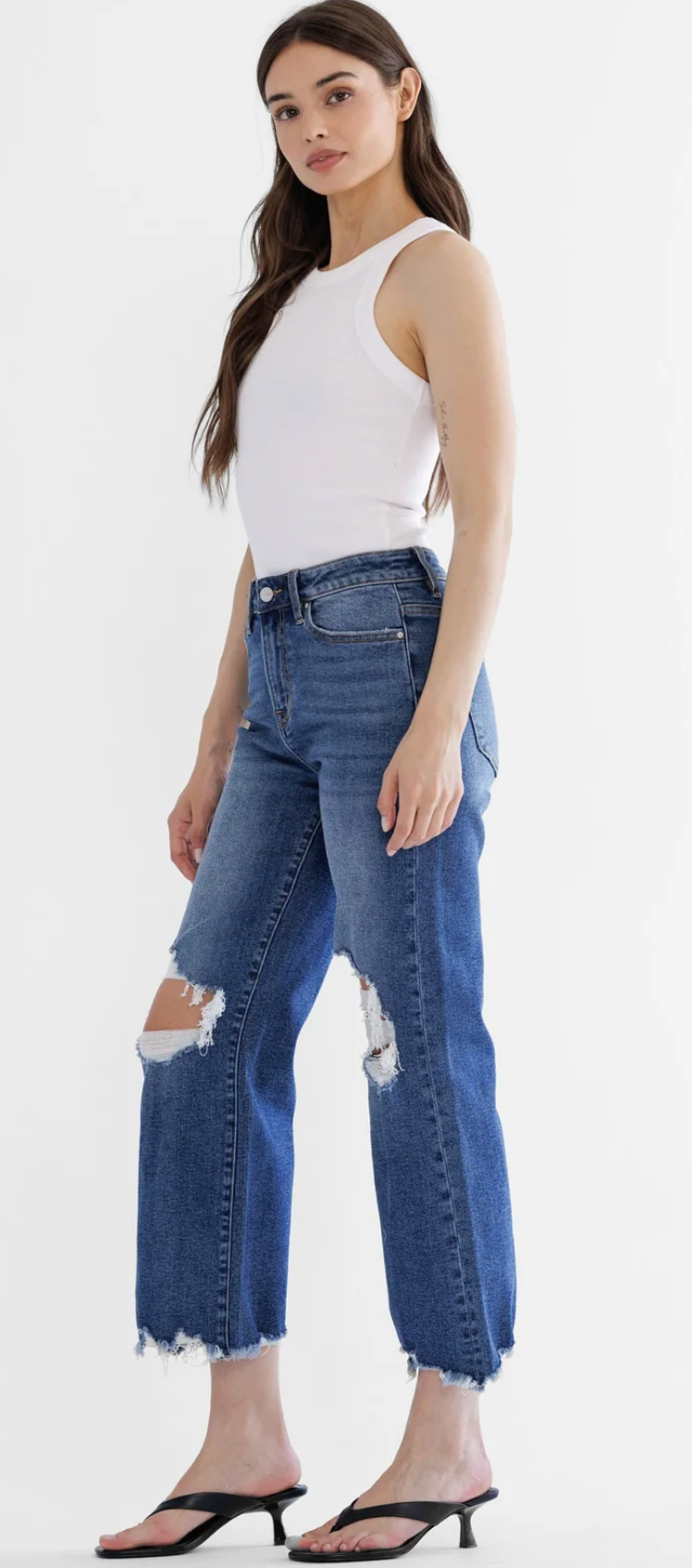 Rebel Revival 90’s Crop Flare Jeans