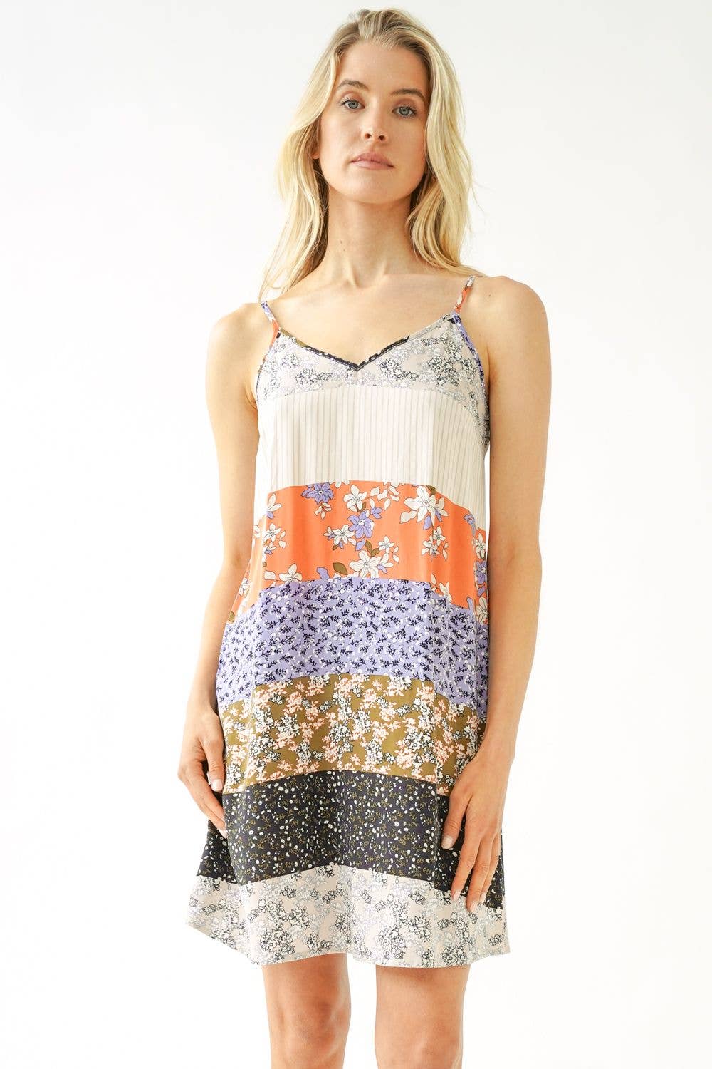 Summer Mixed Print Dress