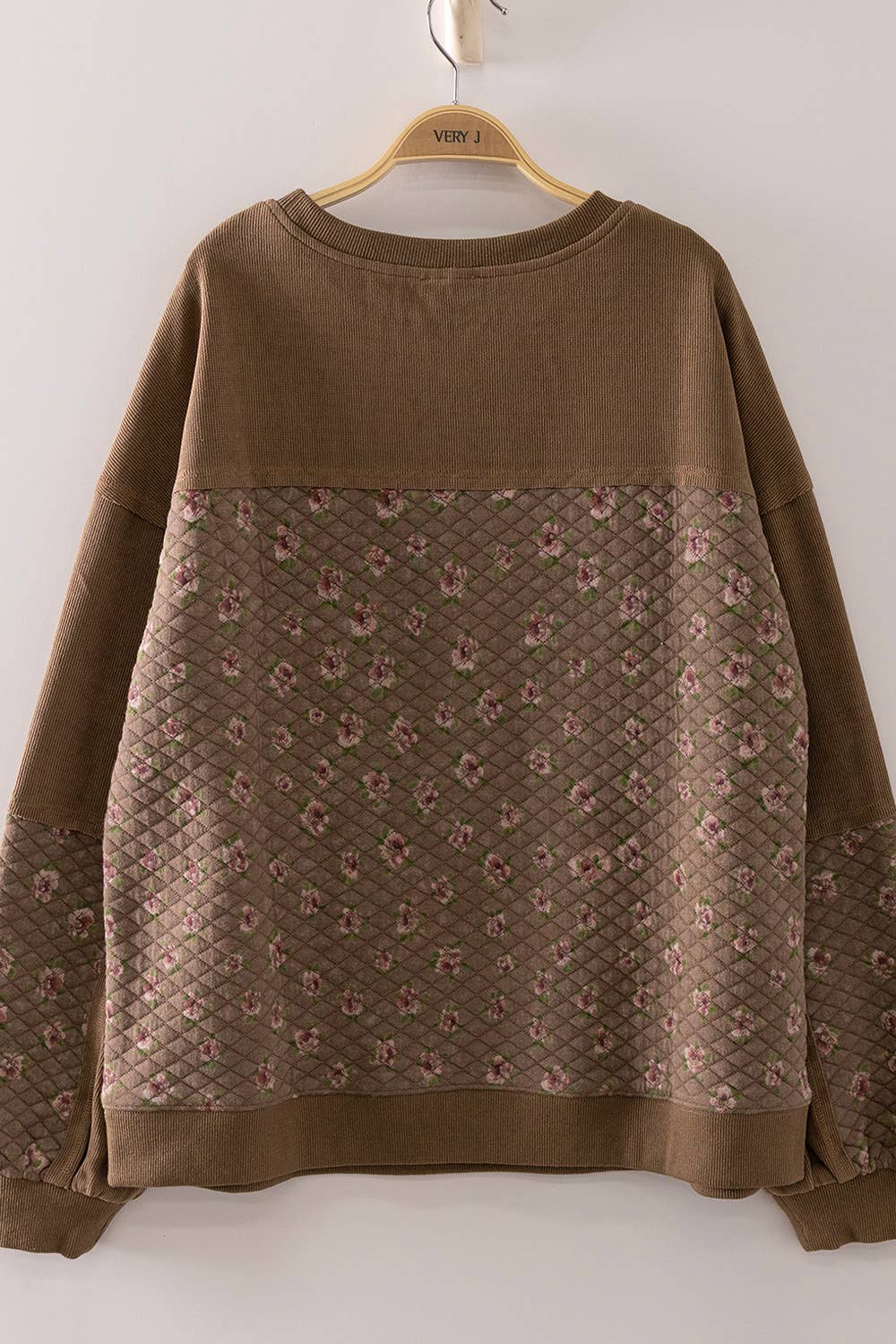 Ditsy Floral Quilted Pullover