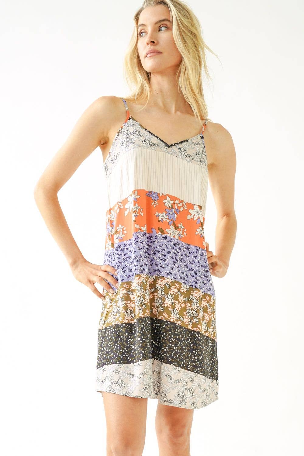 Summer Mixed Print Dress