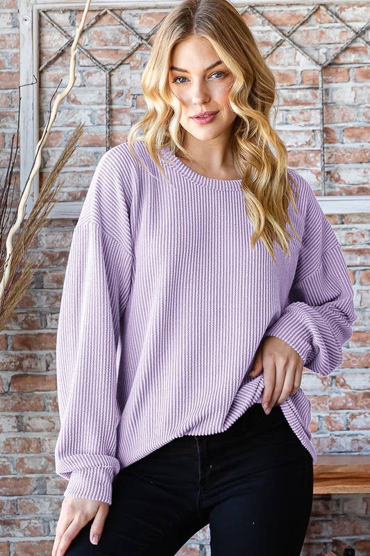 Curvy Urban Ribbed Top