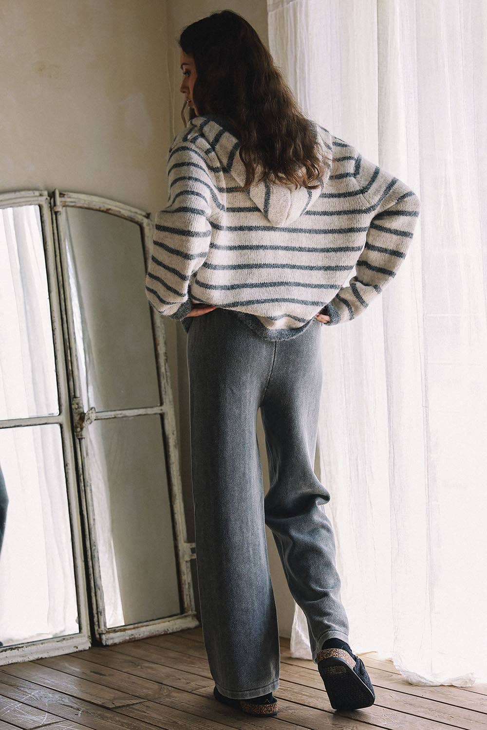 Cloud Nine Wide-Leg Sweater Pants
