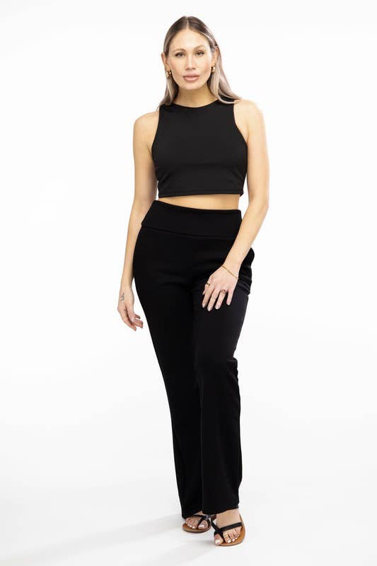 Black Modal Scuba Pants