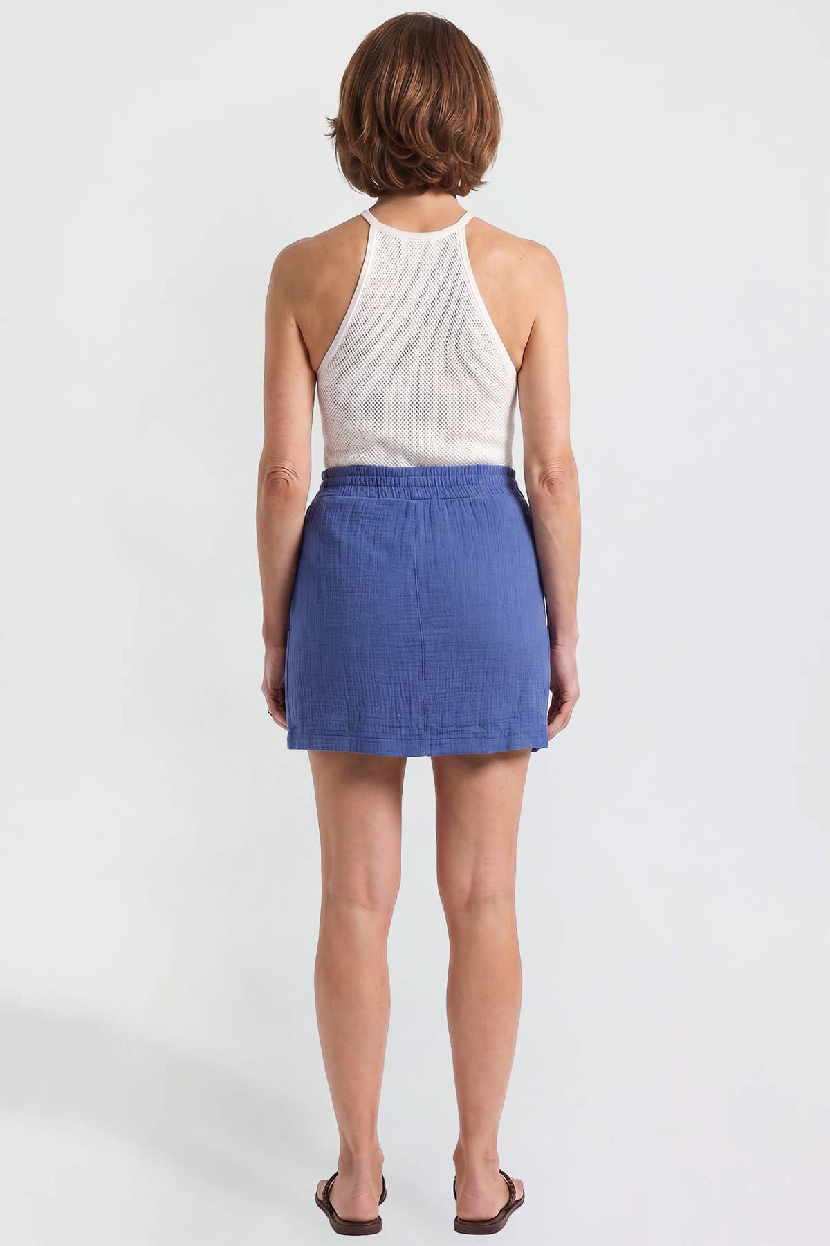 Easy Days Cotton Gauze Cargo Skort