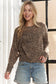 Long Sleeve Leopard Print Sweater