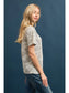 Slub Camo Print Crew Neck Tee