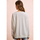 American Flag Patch Long Sleeve Top