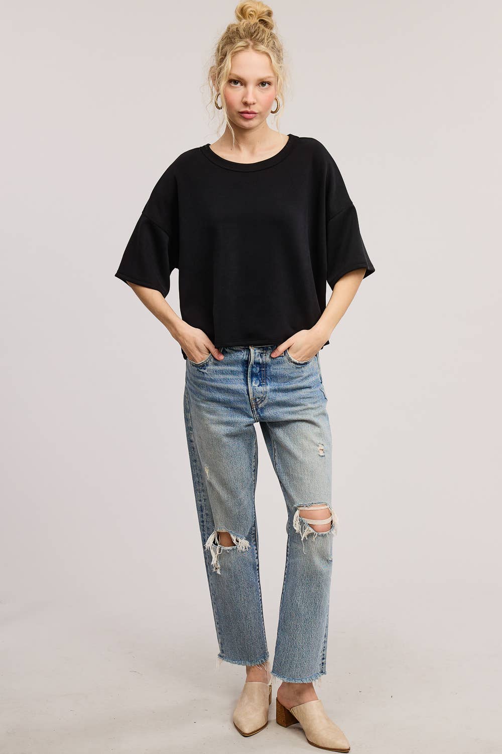 Feels Like Air Scuba Knit Top