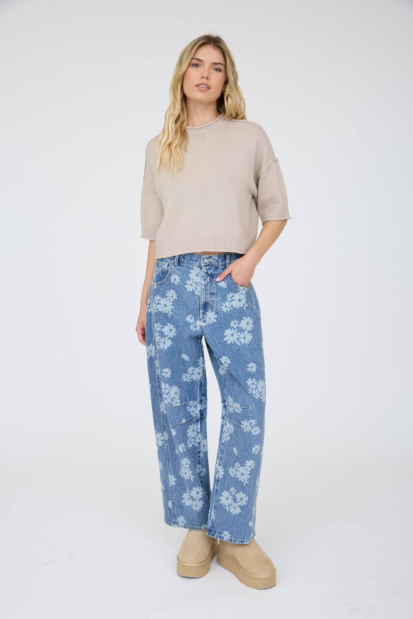 Simply Styled Exposed Seam Sweater