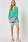 Paisley Emerald 3/4 Sleeve Top