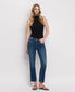 MID RISE ANKLE SLIM STRAIGHT JEANS
