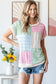 Textured Color Block Patchwork Top