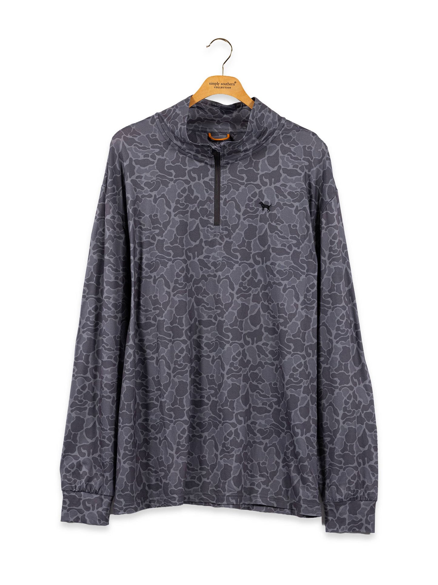 Men's Grey Camo Quarter Zip