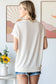 Textured Color Block Patchwork Top
