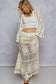 Daisy Crochet V-Neck Tie-Front Cardigan
