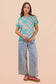 Dolman Sleeve Checkered Sweater Top