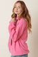 Hot Pink Fleece Hoodie