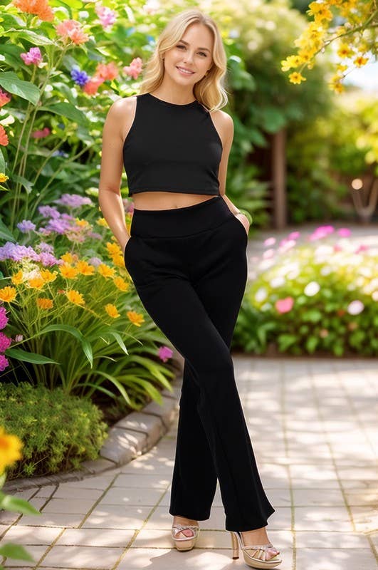 Black Modal Scuba Pants