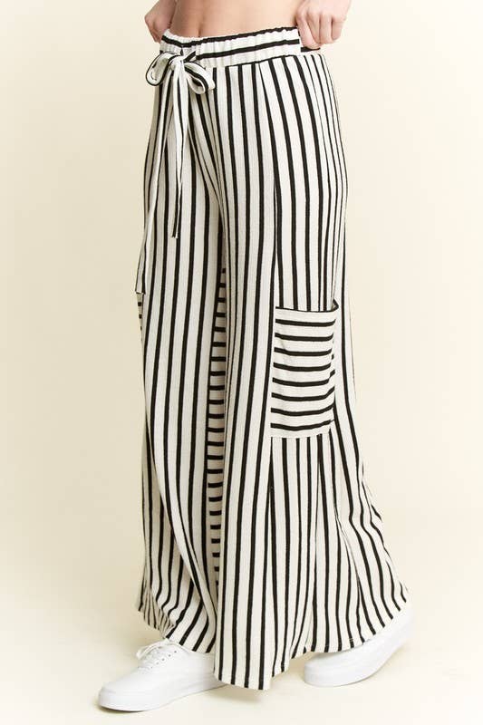 Striped Wide Leg Pants