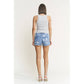 Starry High Rise Denim Shorts
